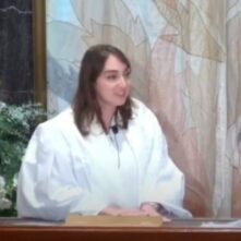 Rabbi Jill Rubin on the Bimah