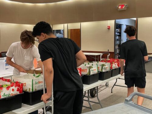 Backpack Buddies would not be possible without the work of our teens! Teens of all ages are welcome to join to help fight hunger in our community, by packing these precious backpacks.